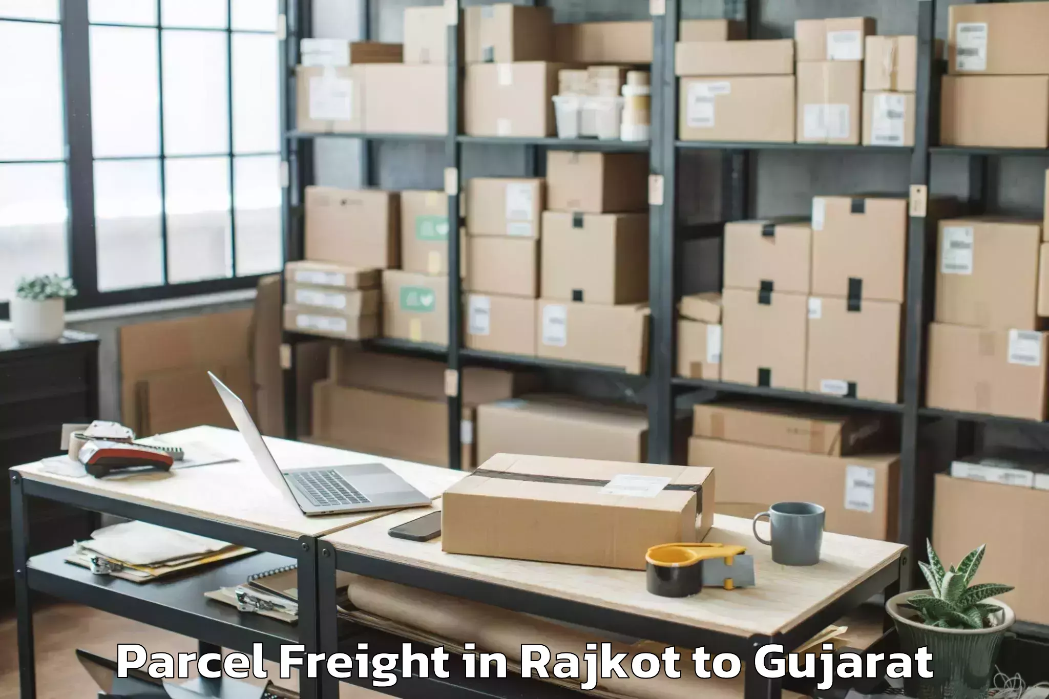 Book Rajkot to Sardar Patel University Vallab Parcel Freight